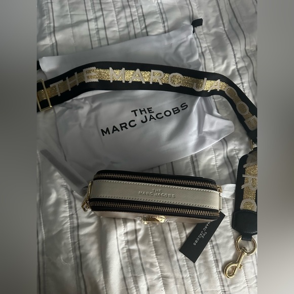 🔥New🤎Neutral the Marc jacobs snapshot bag taupe brown french grey bag - Picture 10 of 17